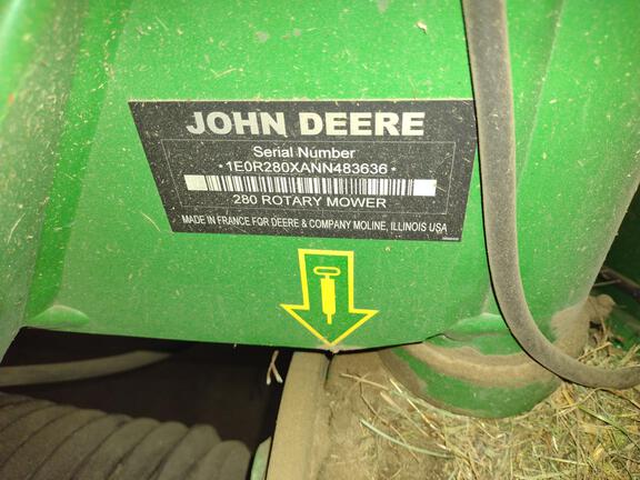 2022 John Deere R280 Mower