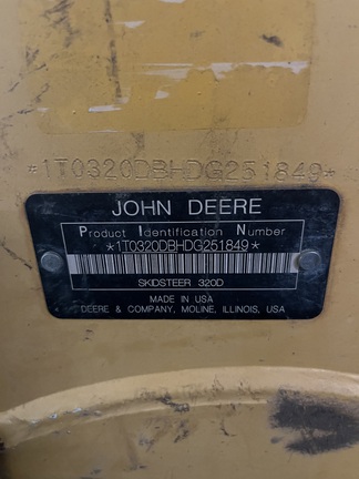 2013 John Deere 320D Skid Steer Loader