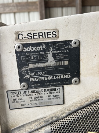 1995 Bobcat 751 Skid Steer Loader