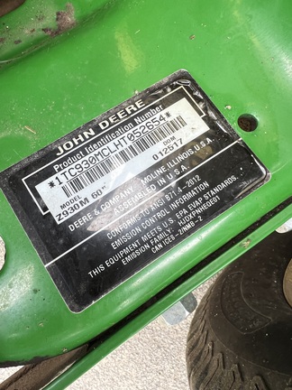 2017 John Deere Z930M Mower/Zero Turn