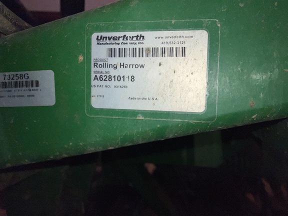 2017 Unverferth 1245 Harrow Rotary