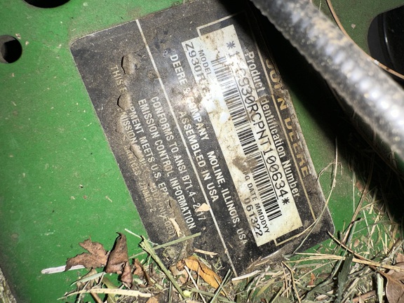 2022 John Deere Z930R Mower/Zero Turn