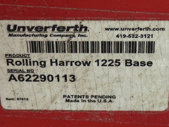 2017 Unverferth 1645-45 Harrow Rotary