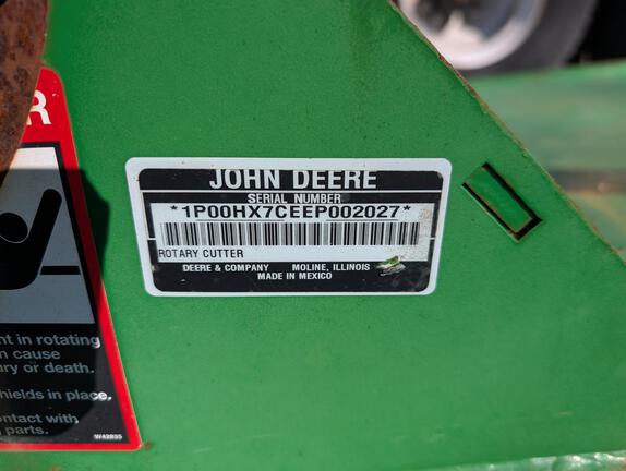 2014 John Deere HX7 Mower/Rotary Cutter
