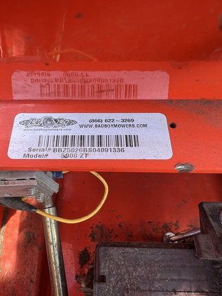 2009 Bad Boy 5000 Mower/Zero Turn