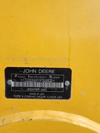 2016 John Deere 333G Compact Track Loader