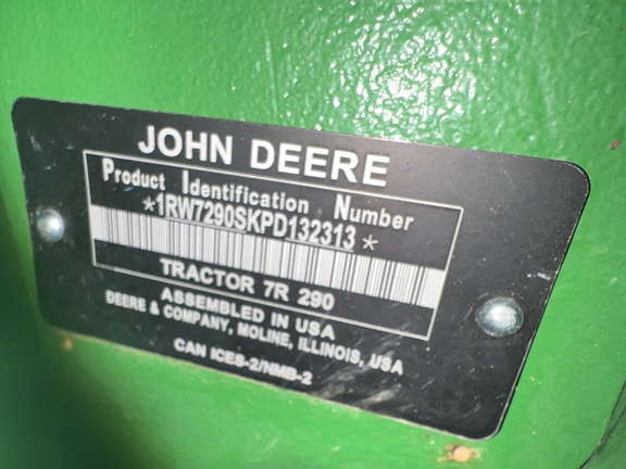 2023 John Deere 7R 290 Tractor