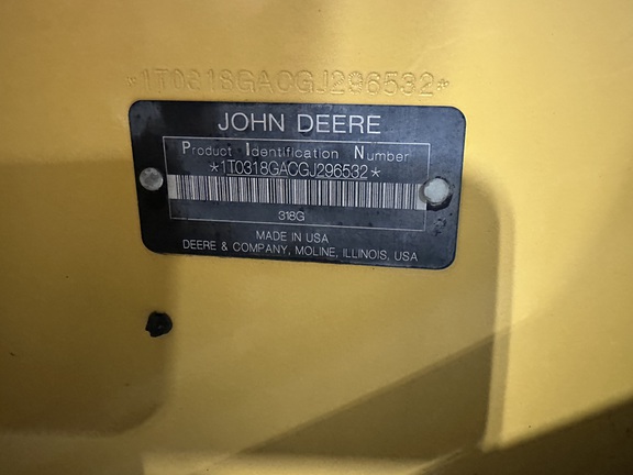 2016 John Deere 318G Skid Steer Loader