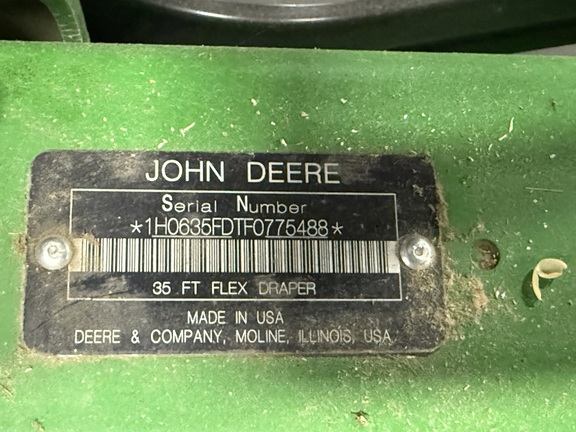 2015 John Deere 635FD Header Combine