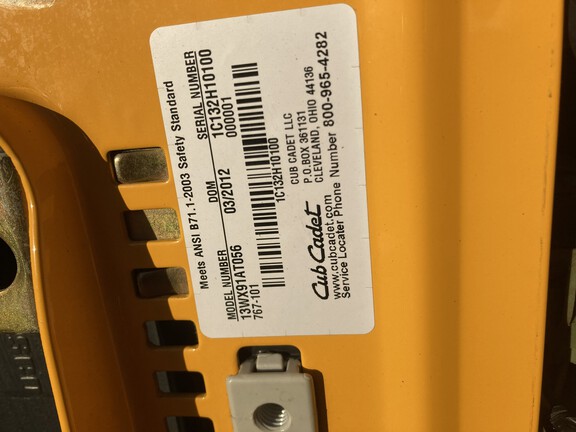 2012 Cub Cadet LTX1045 Garden Tractor