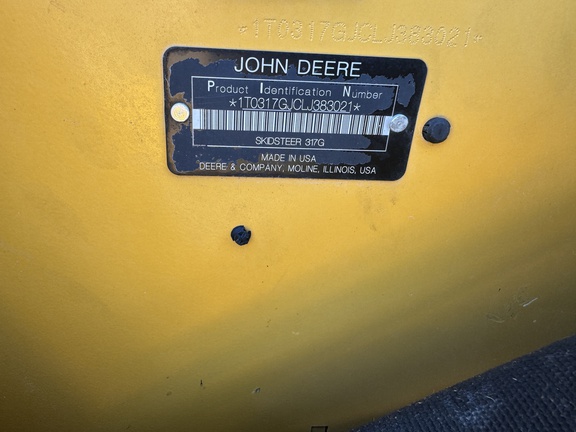 2020 John Deere 317G Compact Track Loader