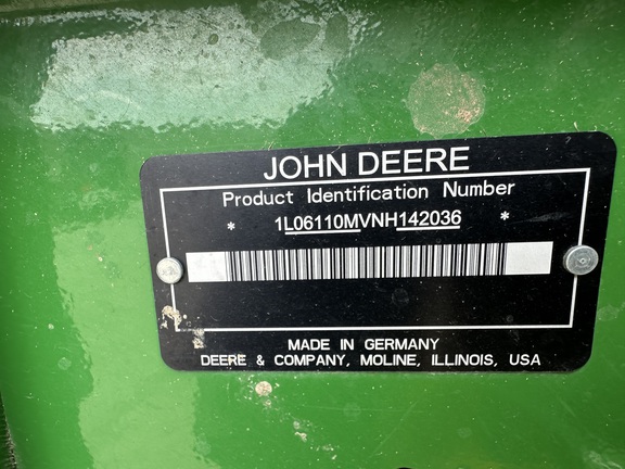 2022 John Deere 6110M Tractor