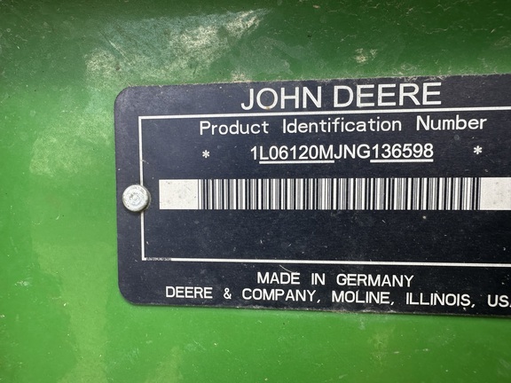 2022 John Deere 6120M Tractor
