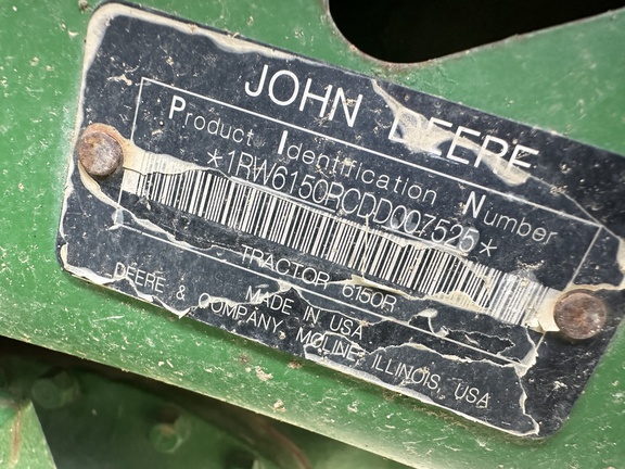 2013 John Deere 6150R Tractor