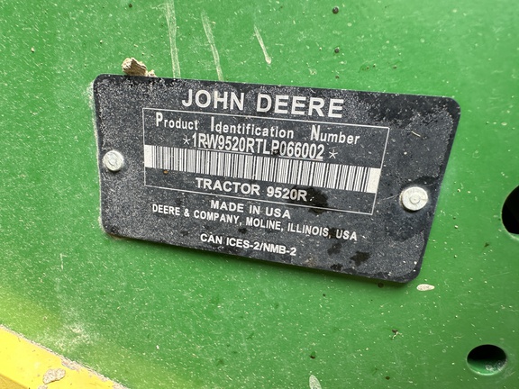 2021 John Deere 9520R Tractor 4WD