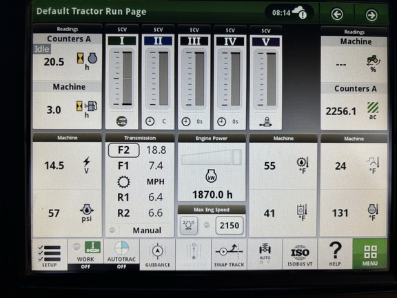 2021 John Deere 9520R Tractor 4WD