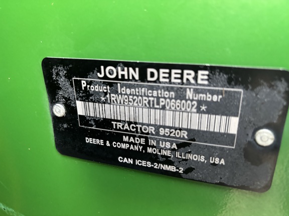 2021 John Deere 9520R Tractor 4WD