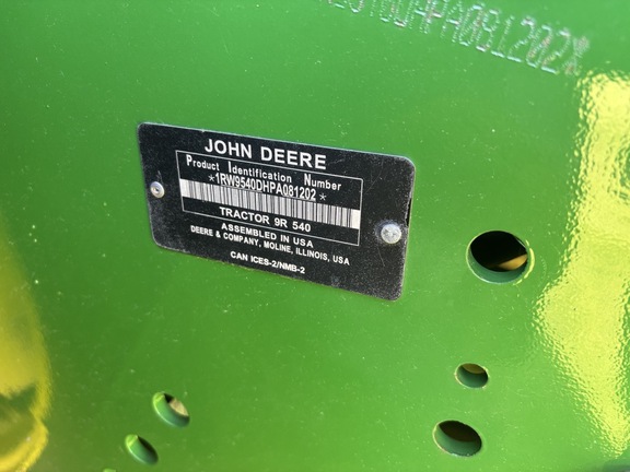 2023 John Deere 9R 540 Tractor 4WD