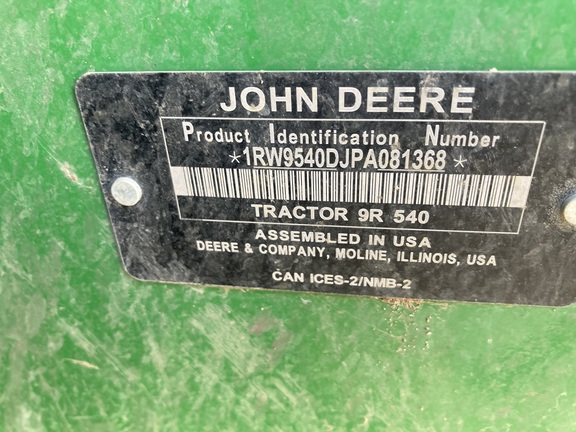 2023 John Deere 9R 540 Tractor 4WD