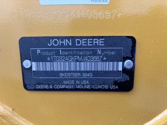 2021 John Deere 324G Skid Steer Loader