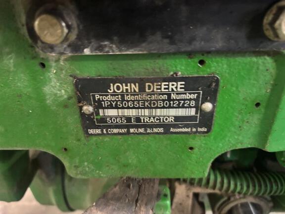 2012 John Deere 5065E Tractor