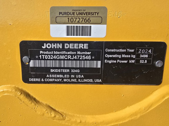 2024 John Deere 324G Skid Steer Loader