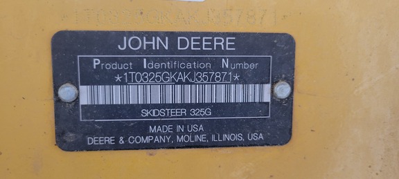 2019 John Deere 325G Compact Track Loader