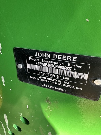 2024 John Deere 9R 540 Tractor 4WD