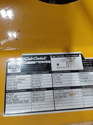 2019 Cub Cadet ZT1 50 Mower/Zero Turn
