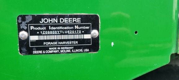 2020 John Deere 9800 Forage Harvester