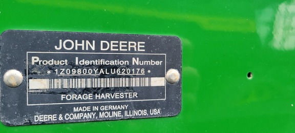 2020 John Deere 9800 Forage Harvester