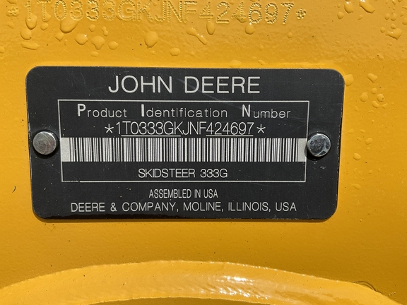 2022 John Deere 333G Compact Track Loader