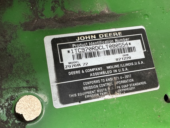 2020 John Deere Z970R Mower/Zero Turn