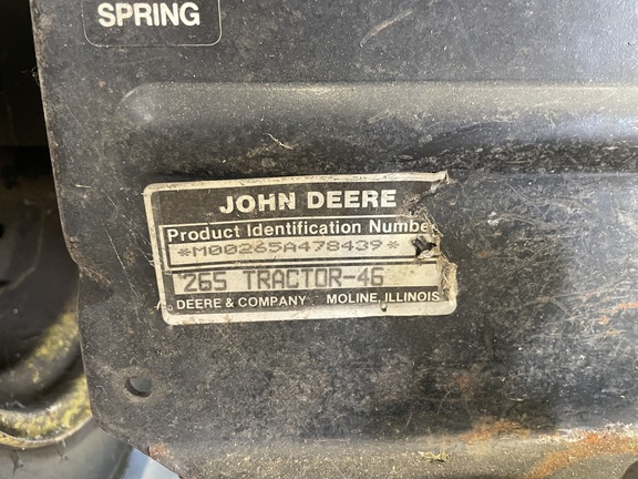 1988 John Deere 265 Garden Tractor