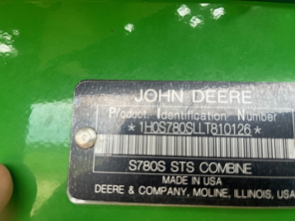 2020 John Deere S780 Combine