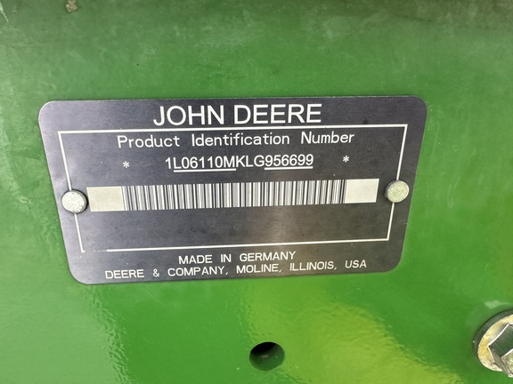 2020 John Deere 6110M Tractor