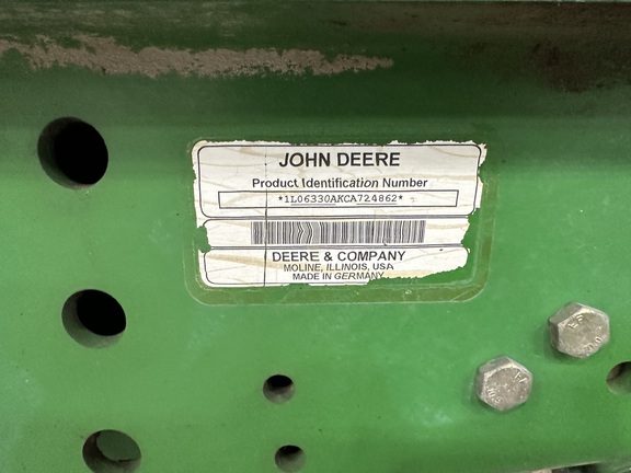 2012 John Deere 6330 Cab Tractor