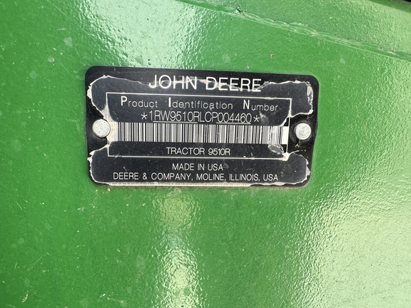 2012 John Deere 9510R Tractor 4WD