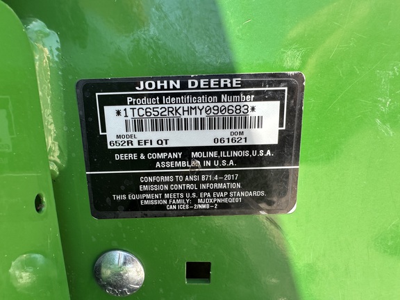2021 John Deere 652R EFI Misc