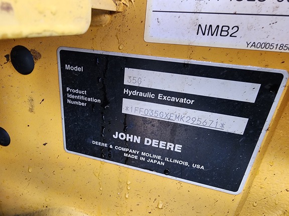 2022 John Deere 35G Excavator Mini