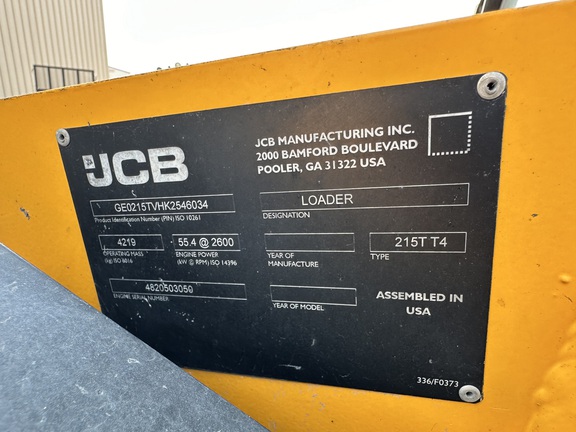 2019 JCB 215T Compact Track Loader