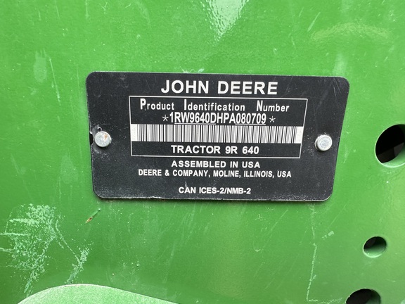 2023 John Deere 9R 640 Tractor 4WD