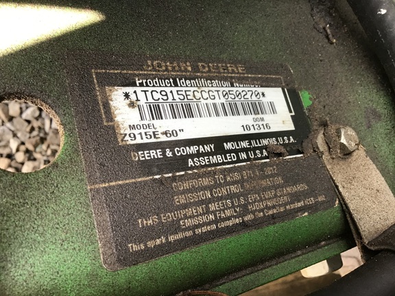 2017 John Deere Z915E Mower/Zero Turn