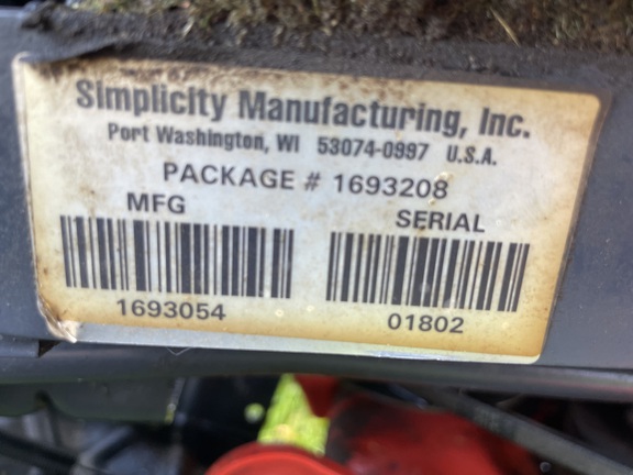 1996 Simplicity Broadmoor 16H Garden Tractor