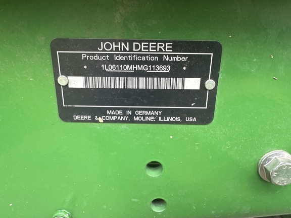 2021 John Deere 6110M Tractor