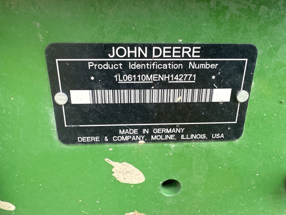 2022 John Deere 6110M Tractor