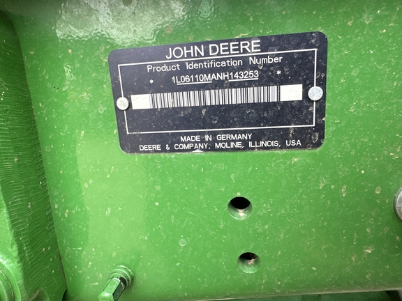 2022 John Deere 6110M Tractor