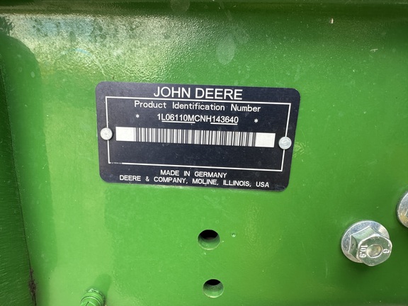 2022 John Deere 6110M Tractor