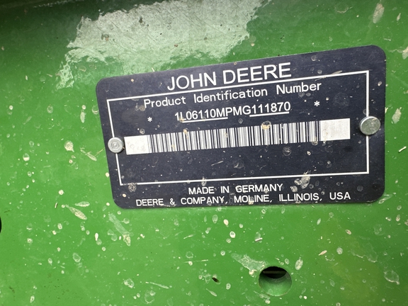 2021 John Deere 6110M Tractor