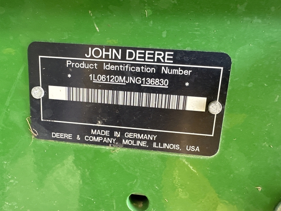 2022 John Deere 6120M Tractor